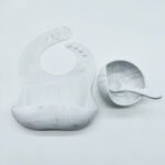 Children's Food Supplement Bowl, Fork, Spoon, Bib Set - Image 3