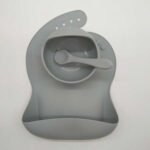 Children's Food Supplement Bowl, Fork, Spoon, Bib Set - Image 7