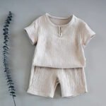 Boy And Girl Baby Short-sleeved Summer Suit - Image 7