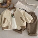 Kids' Overcoat Spring Clothing Japanese And Korean Corduroy - Image 3