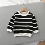 Fashion Children's Striped Pullover Long-sleeved T-shirt - Image 4