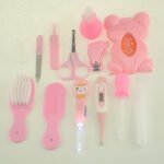 Roadfisher Newborn Baby Care Kits Nose Cleaner Feeder Earpick Tools Grooming Bag Set Nail Clipper Tooth Hair Brush Comb Scissor - Image 6