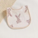 Cotton Gauze U-shaped Bib Baby Saliva Towel - Image 8