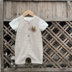 Summer New Thin Type Sleeveless Leotard Baby Boy Plaid Chest Bear Vest Bodysuit Romper - Image 10