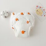 Gauze Cotton Baby's Ring Urine Training Pants Pure Diaper Pants - Image 7