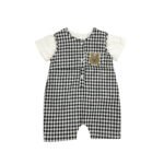 Summer New Thin Type Sleeveless Leotard Baby Boy Plaid Chest Bear Vest Bodysuit Romper - Image 5