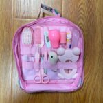 Roadfisher Newborn Baby Care Kits Nose Cleaner Feeder Earpick Tools Grooming Bag Set Nail Clipper Tooth Hair Brush Comb Scissor - Image 7