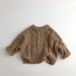 Children's Sweater Western Fried Dough Twists Coarse Knit